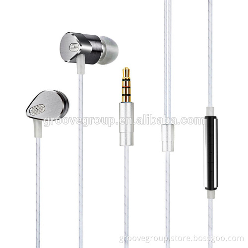 Hisonic Dual Driver Balanced ear buds earphones Cable with high pureness core
